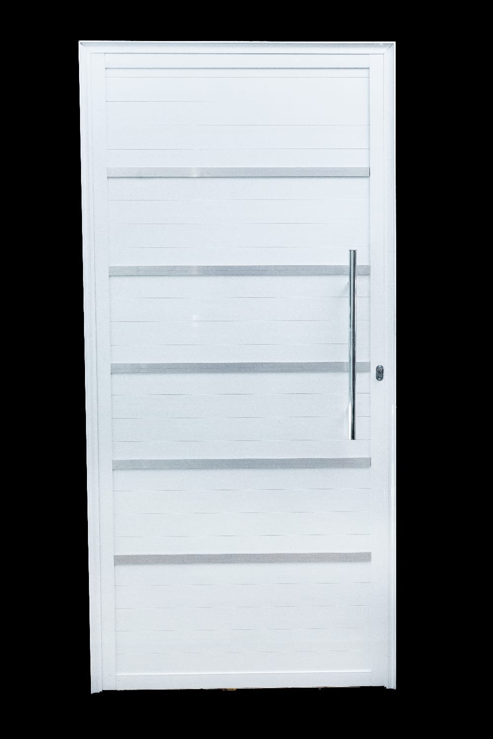 Porta Lambril branco com friso e puxador